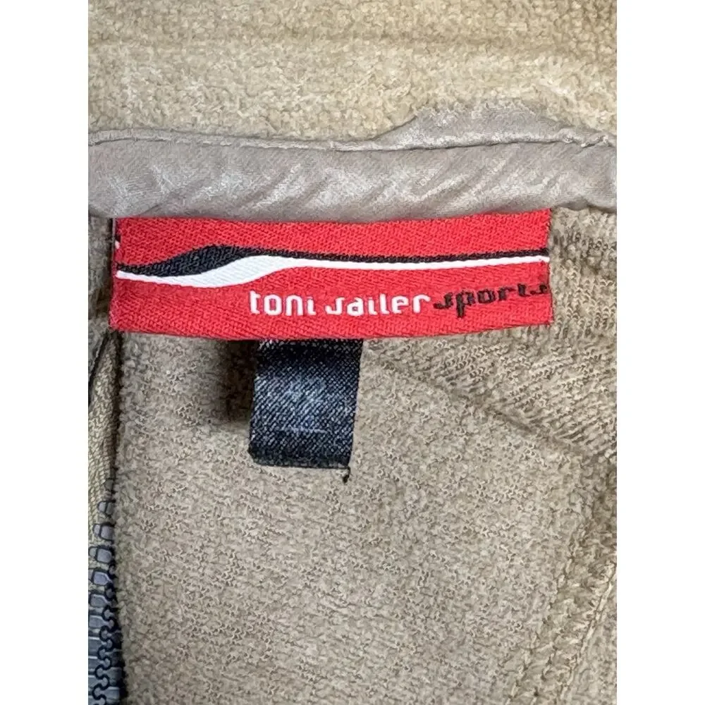 Toni Sailer Womens 42 Technical Mid Layer‎ Lightweight Fleece Zip Up Elbow Patch